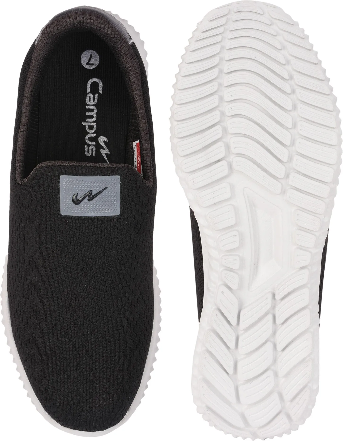 OXYFIT N Black Men's Walking Shoes sold by Campus Shoes product image thumbnail 5