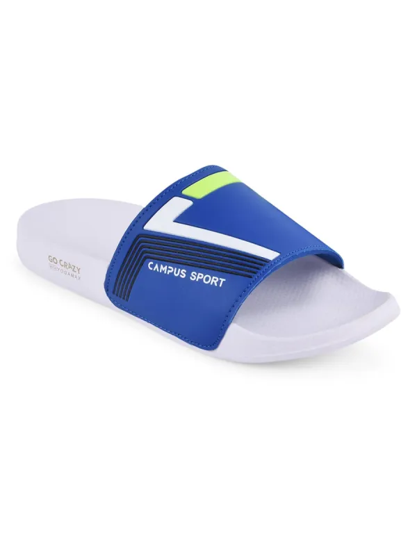 SL-432 Blue Men's Slides sold by Campus Shoes