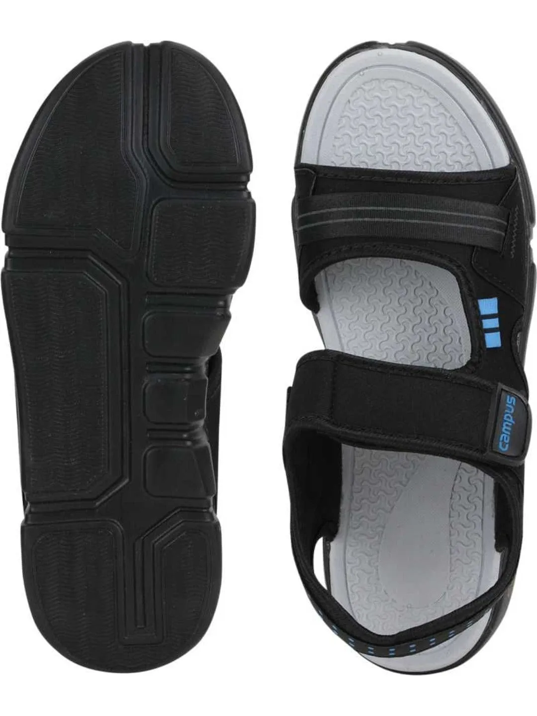 SD-057 Black Men's Sandals sold by Campus Shoes product image thumbnail 4