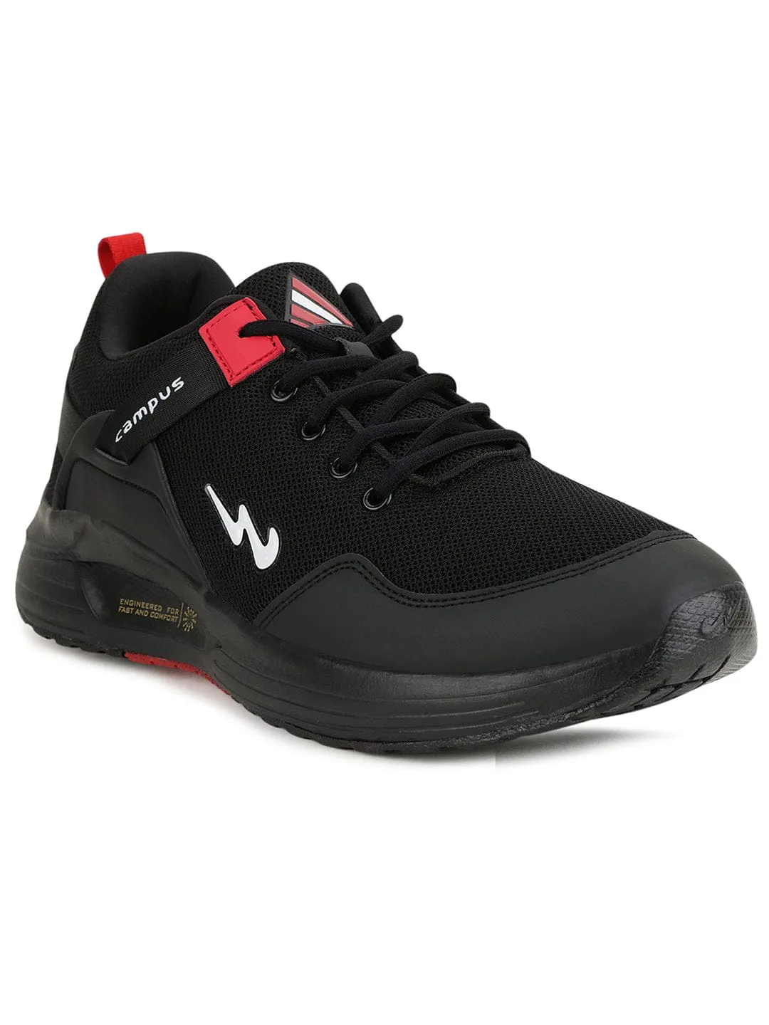 EUROPA Black Men's Running Shoes sold by Campus Shoes product image thumbnail 2