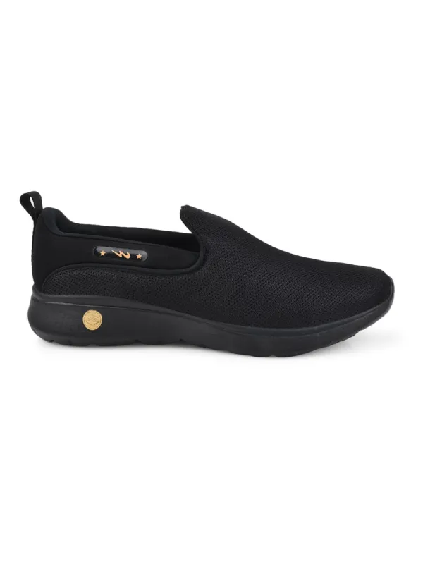 CAMP WALK Black Men's Casual Shoes sold by Campus Shoes