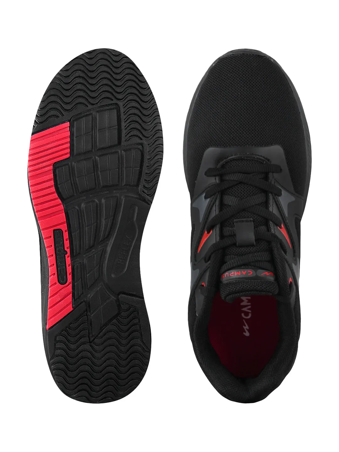 MELOR Black Men's Sports Shoes sold by Campus Shoes product image thumbnail 5