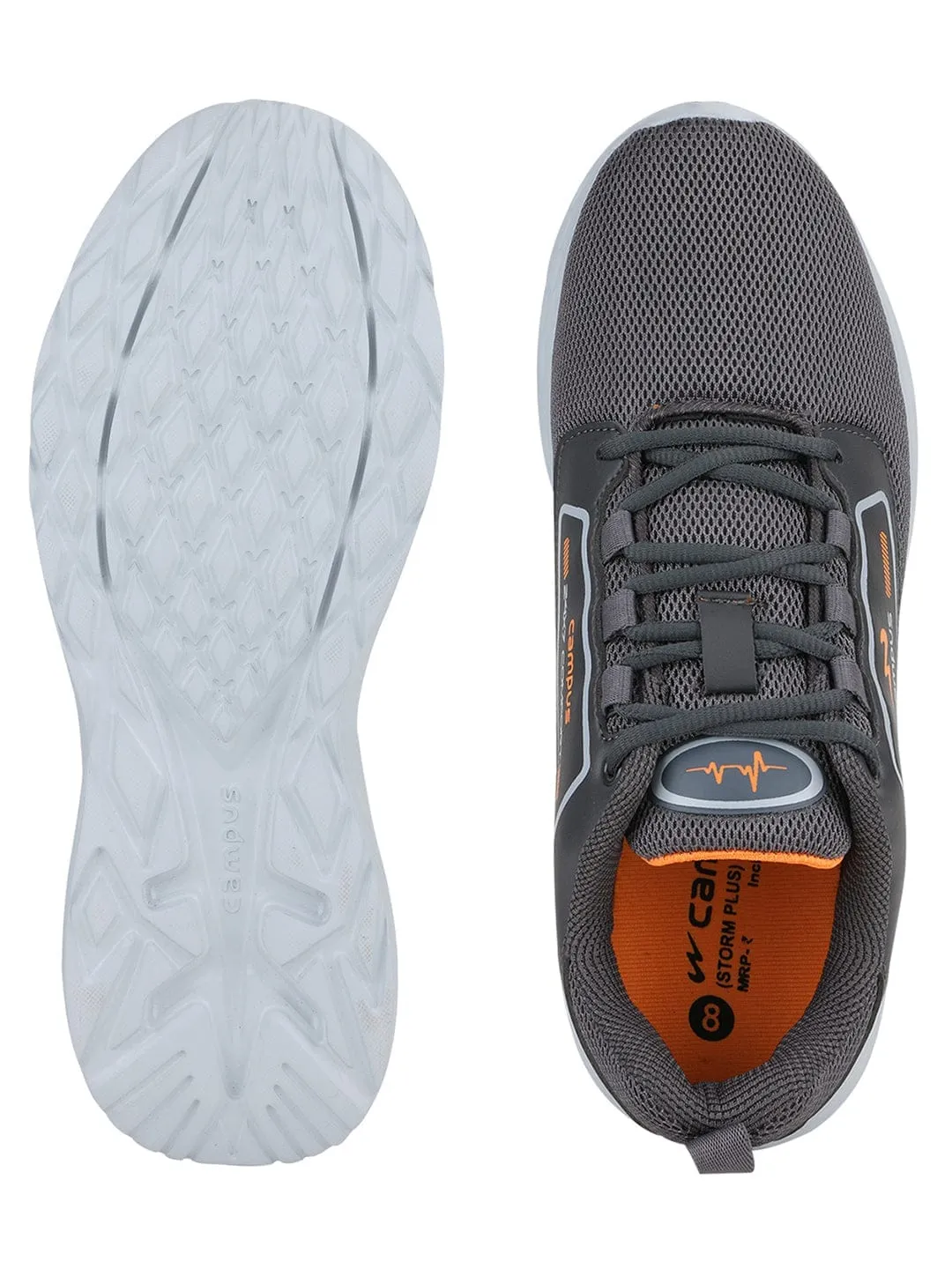 Strom Pro Grey Men's Running Shoes sold by Campus Shoes product image thumbnail 3