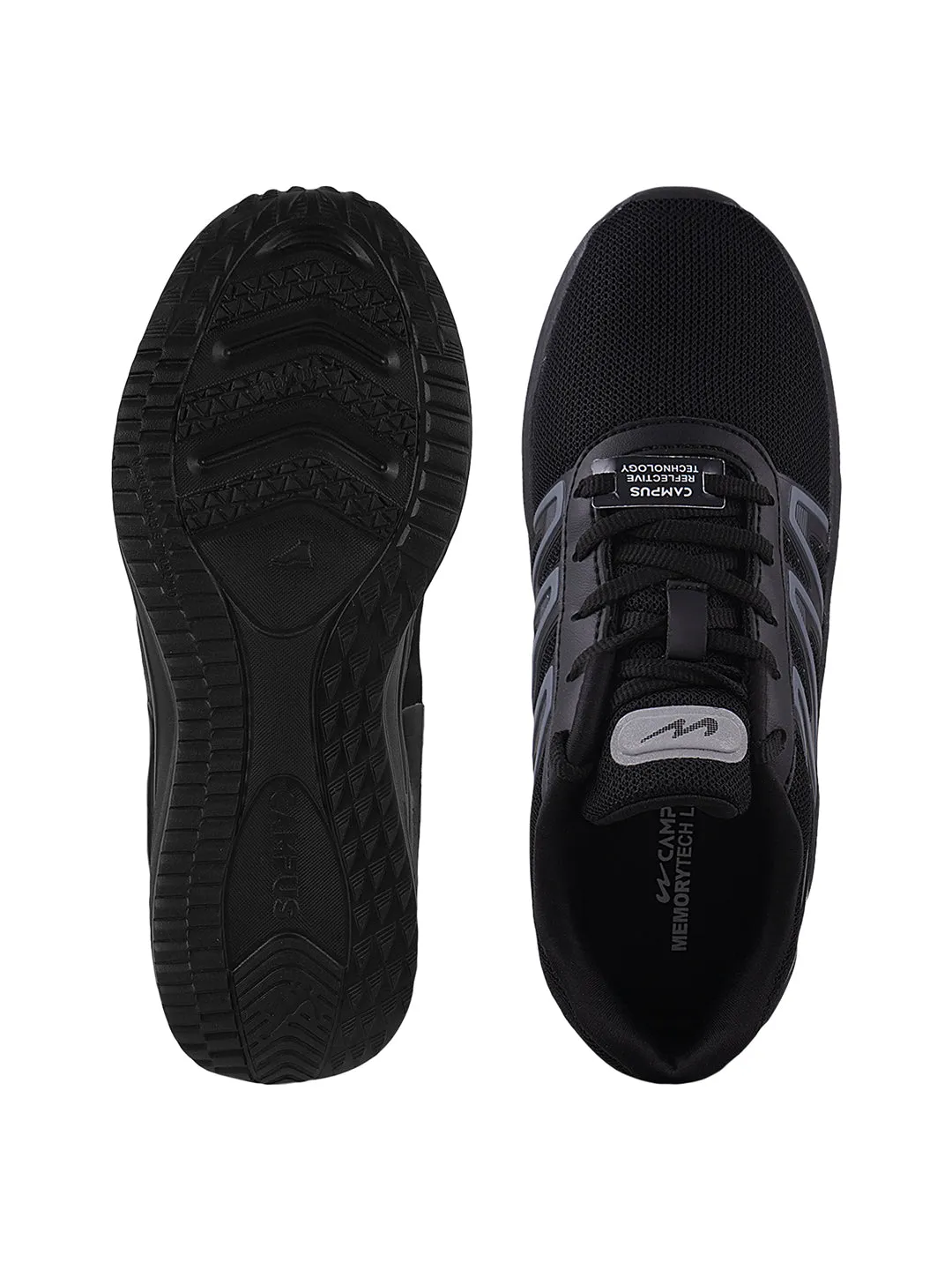 ROBE Black Men's Sports Shoes sold by Campus Shoes product image thumbnail 5