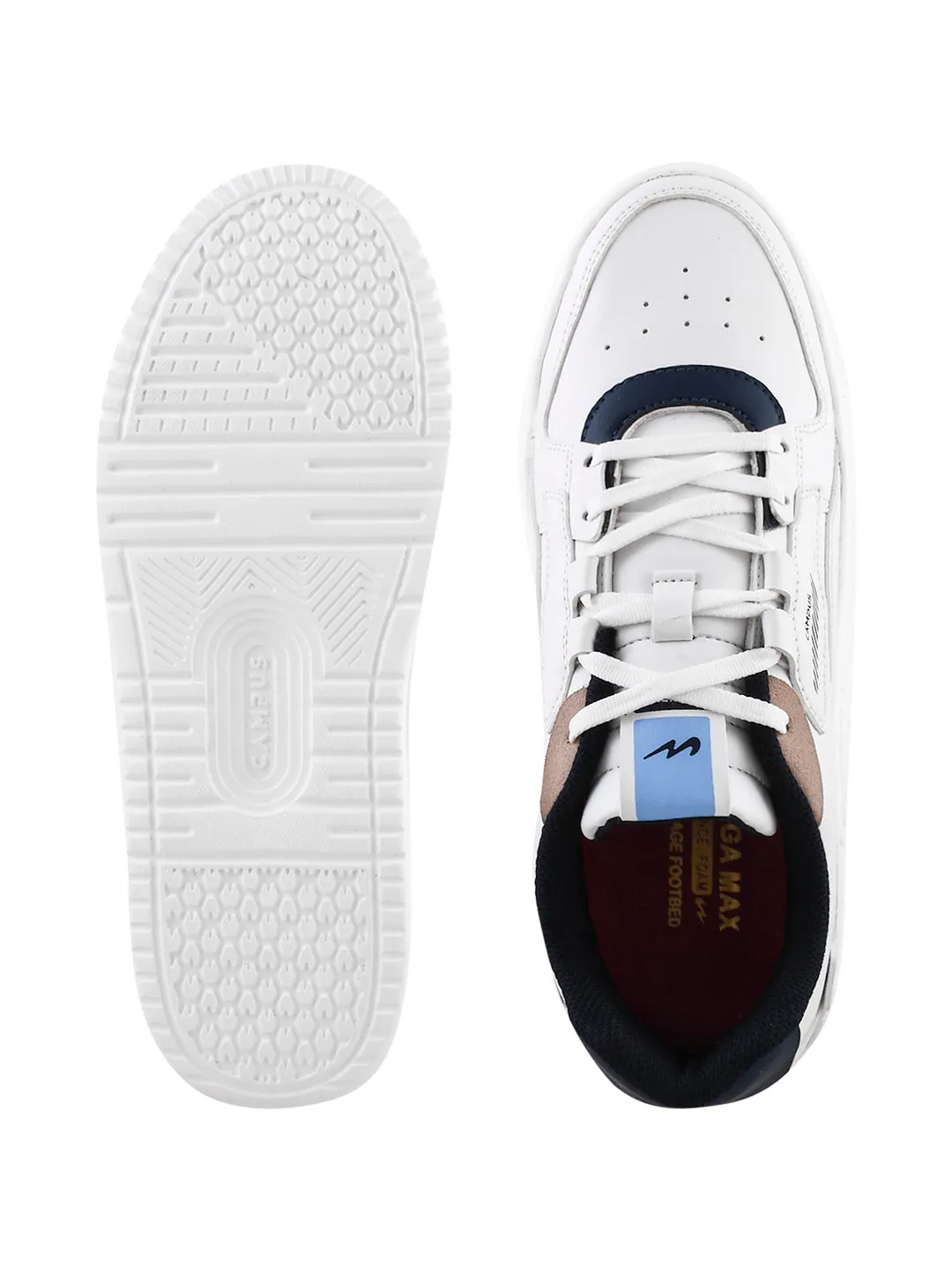 OG-11 White Men's Sneakers sold by Campus Shoes product image thumbnail 5