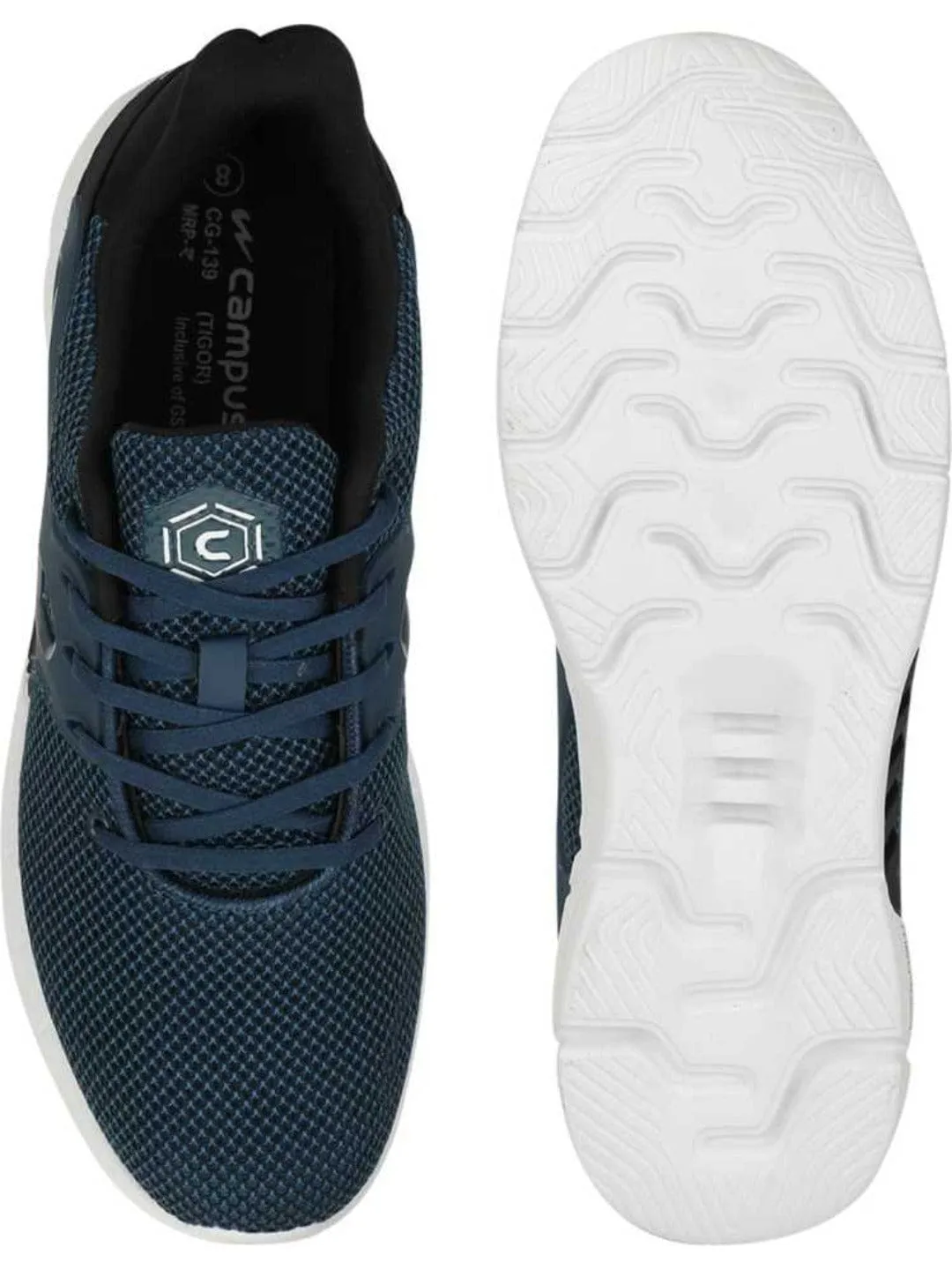 TIGOR Blue Men's Running Shoes sold by Campus Shoes product image thumbnail 4