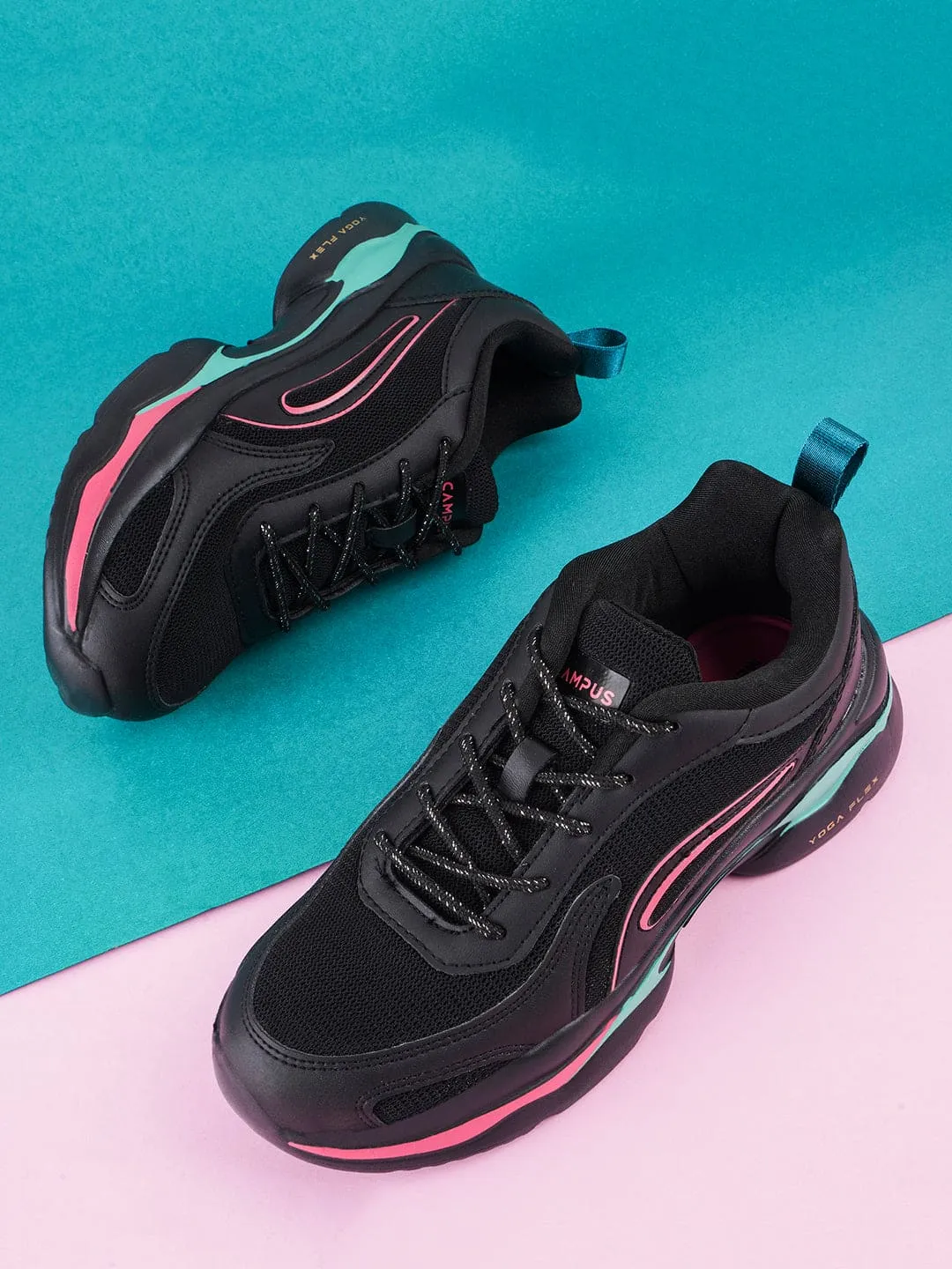CAMP STELLA Black Women's Sneakers sold by Campus Shoes product image thumbnail 5