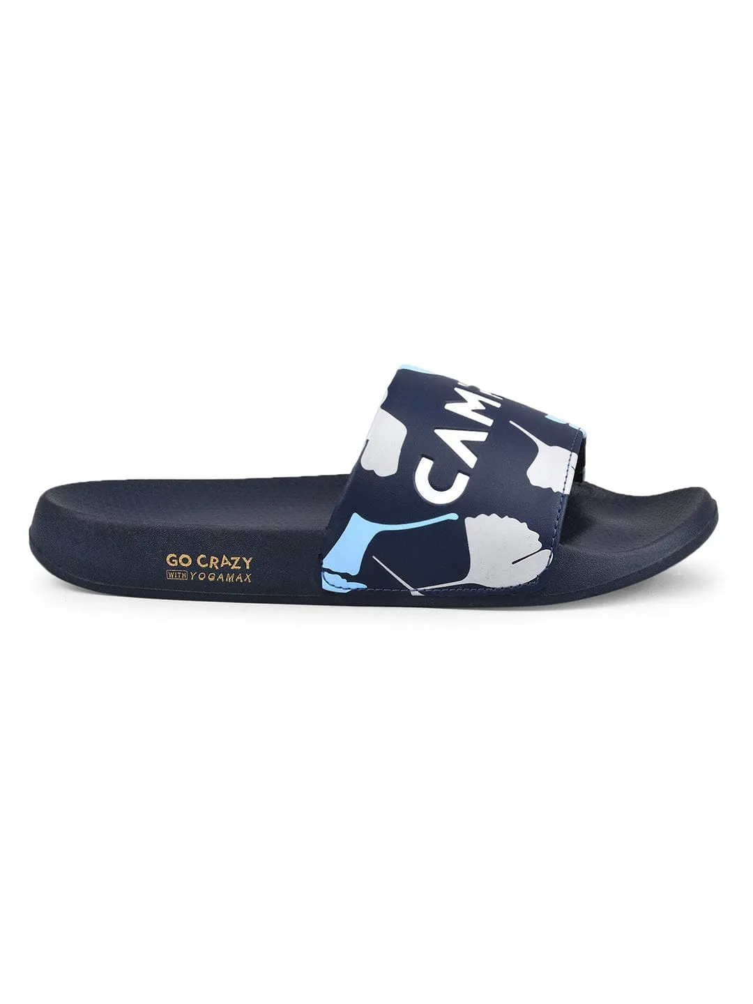 SL-433 Blue Men's Slides sold by Campus Shoes product image thumbnail 2
