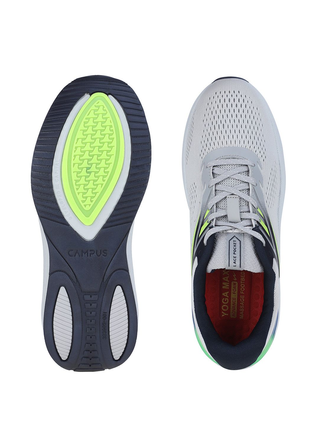 PICO Grey Gents Sports Shoes sold by Campus Shoes product image thumbnail 5