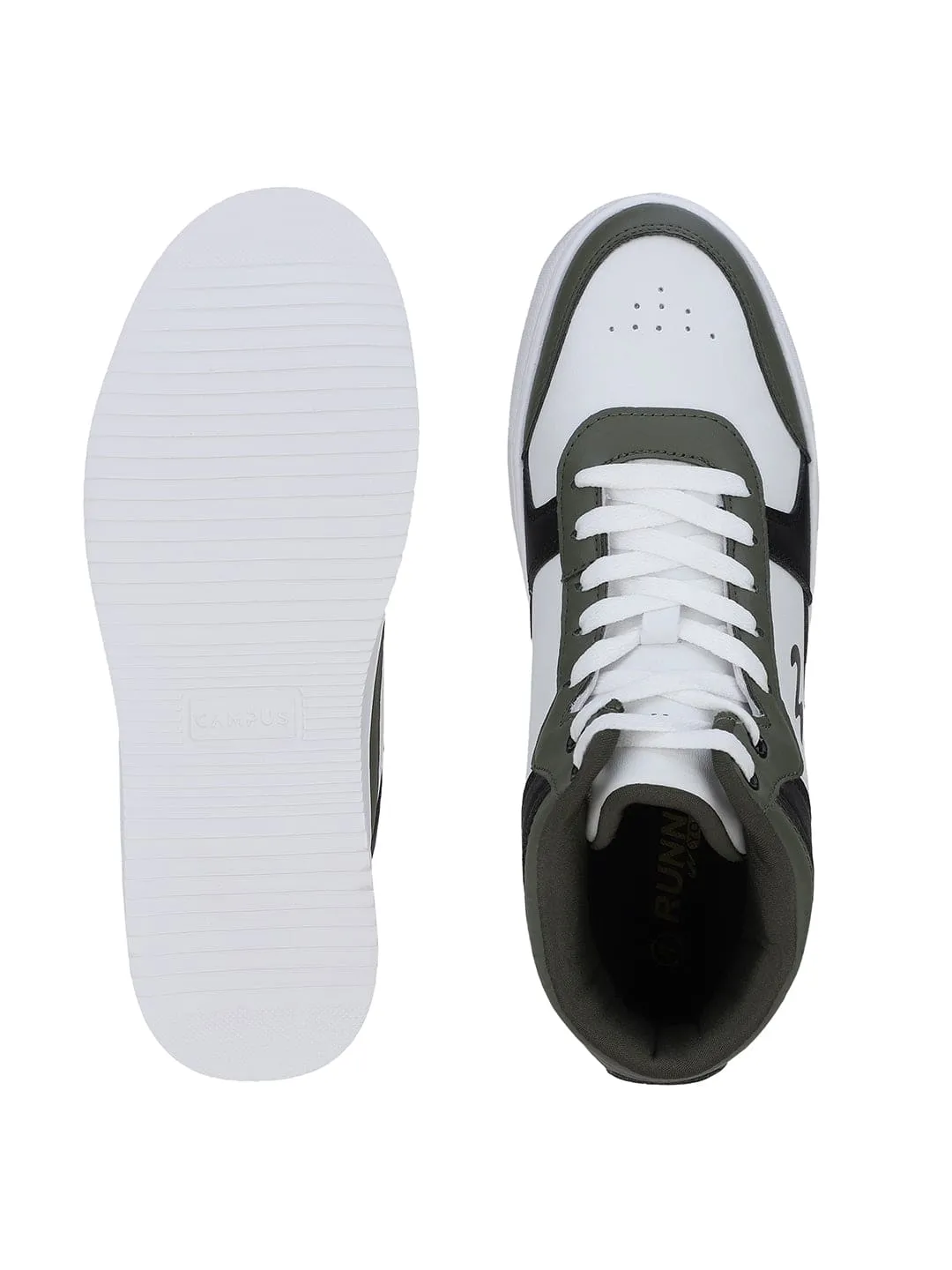 STACK White Men's Sneakers sold by Campus Shoes product image thumbnail 4