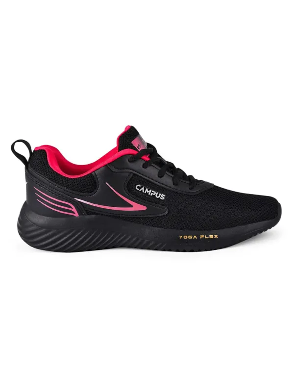 CAMP DORMIE Black Women's Running Shoes sold by Campus Shoes
