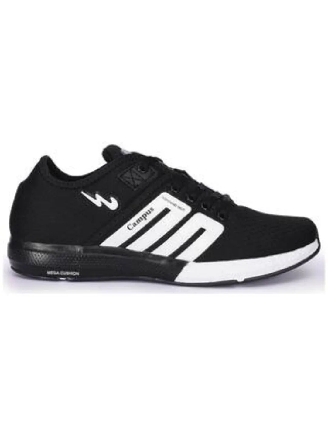 BATTLE Black Men's Running Shoes sold by Campus Shoes
