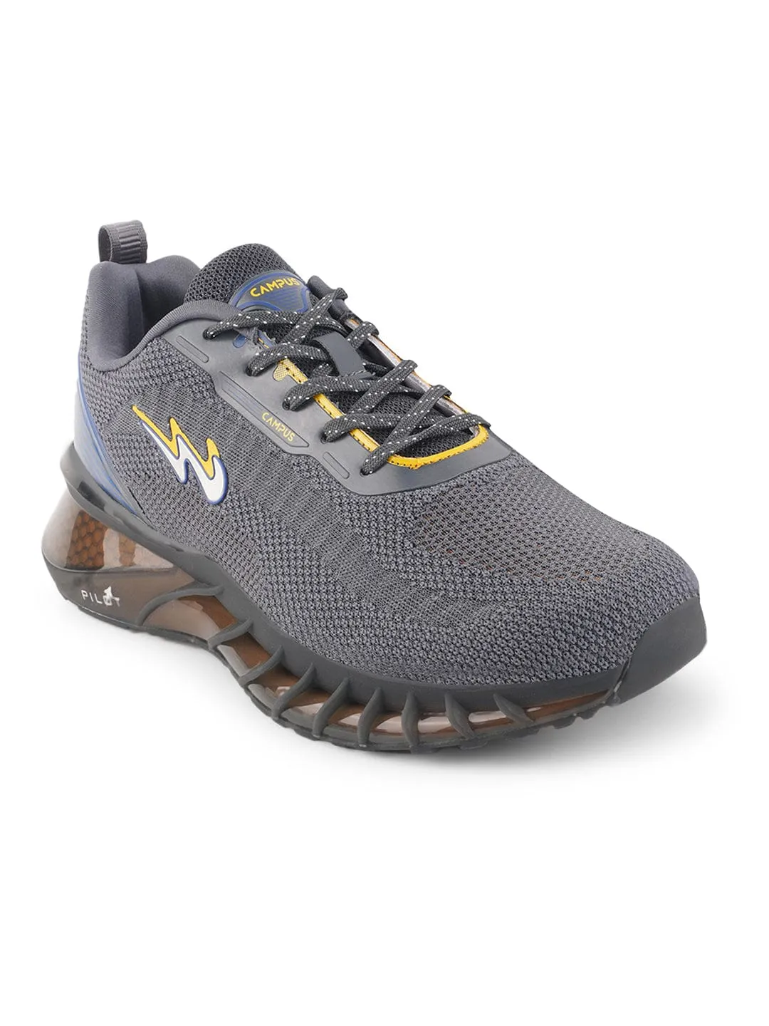 HOOD Grey Men's Running Shoes sold by Campus Shoes product image thumbnail 2