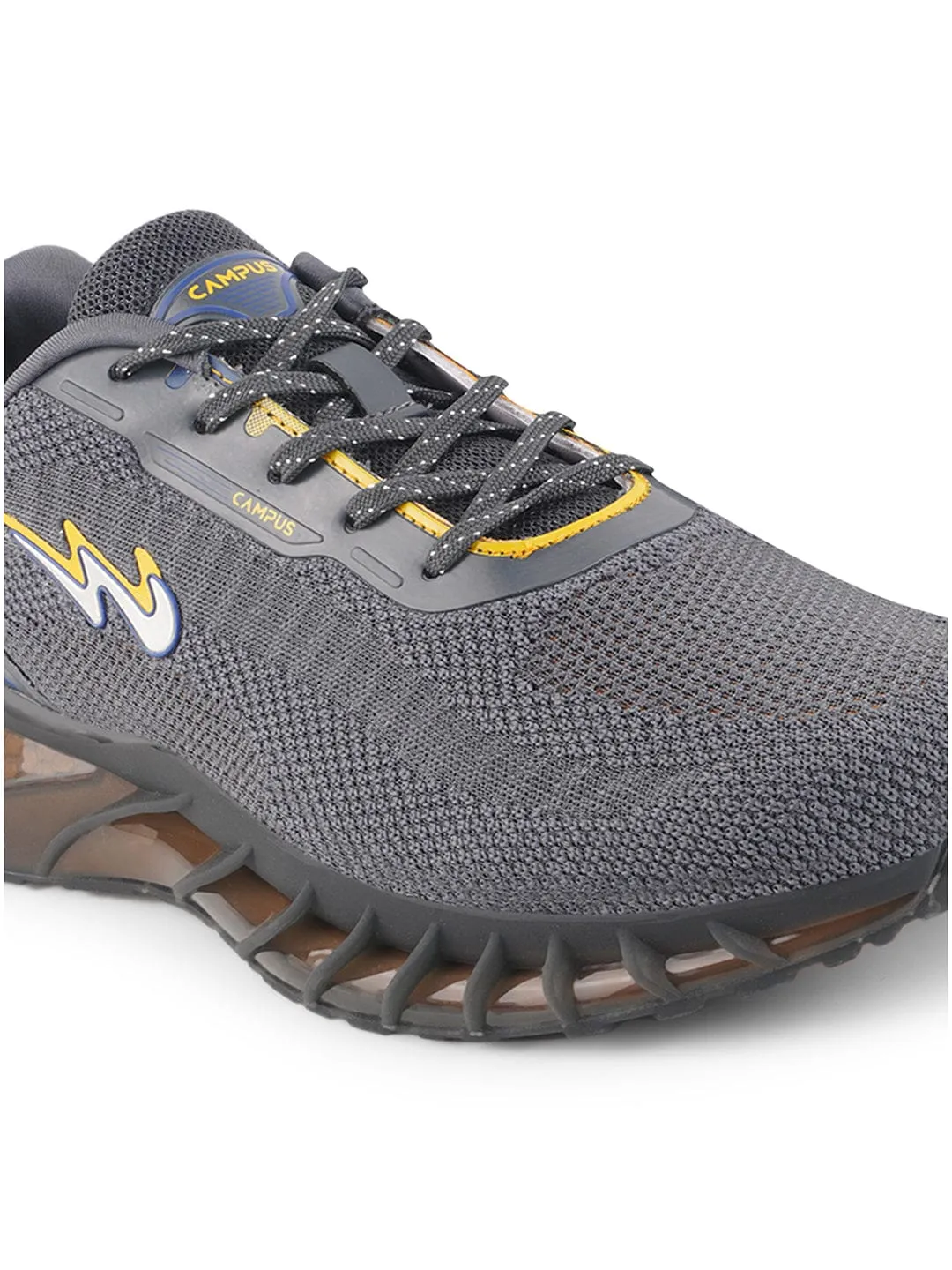 HOOD Grey Men's Running Shoes sold by Campus Shoes product image thumbnail 5