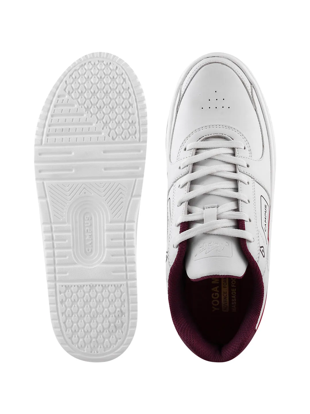 OG-10 White Men's Sneakers sold by Campus Shoes product image thumbnail 4