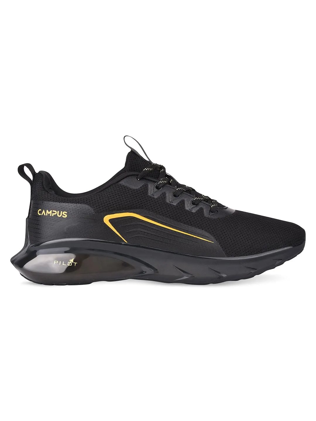 DREAMPLEX Black Men's Running Shoes sold by Campus Shoes