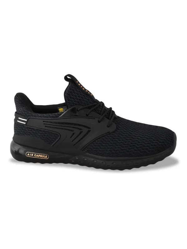 MOROCCO Pro Black Men's Running Shoes sold by Campus Shoes