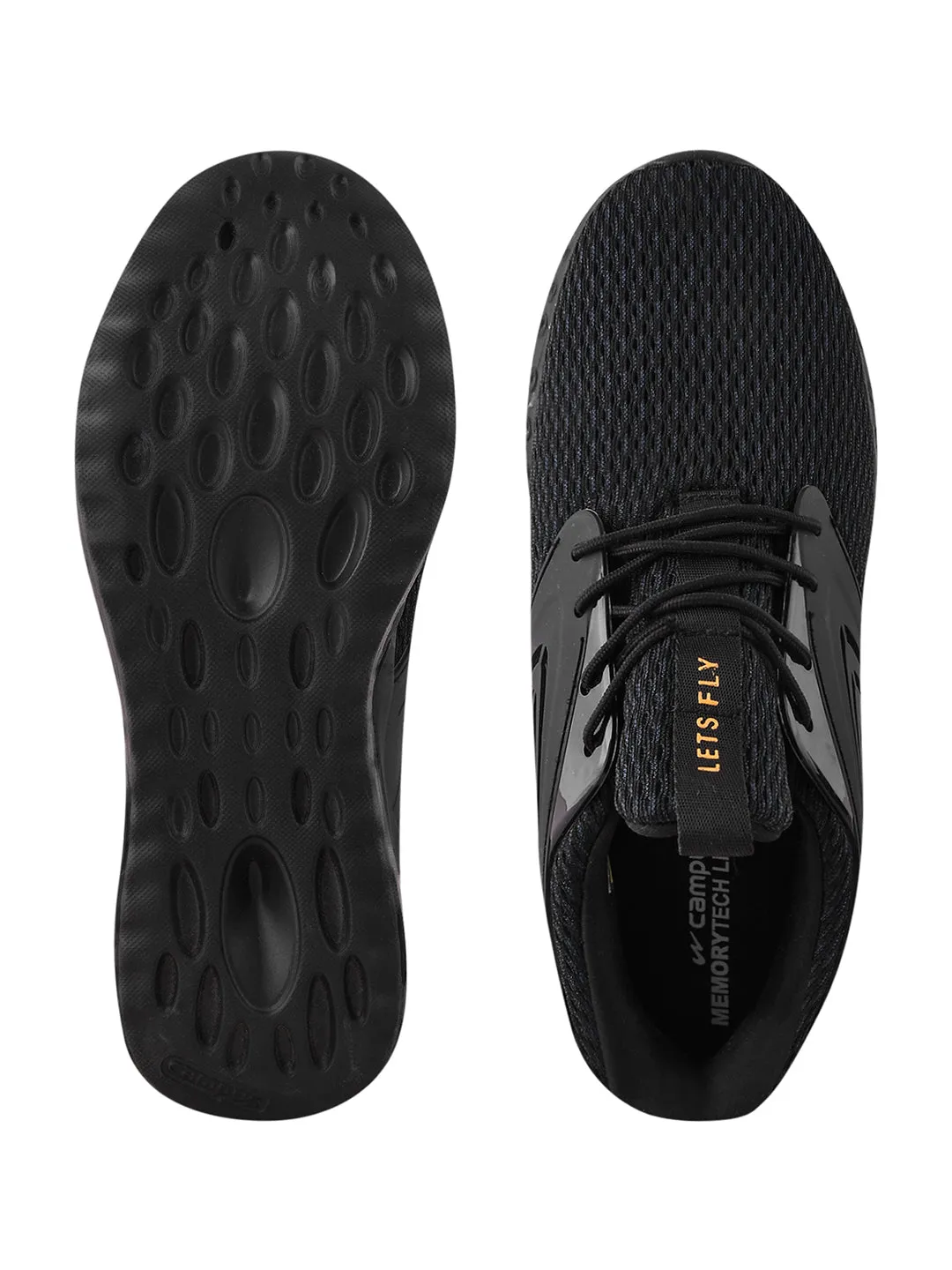 MOROCCO Pro Black Men's Running Shoes sold by Campus Shoes product image thumbnail 5