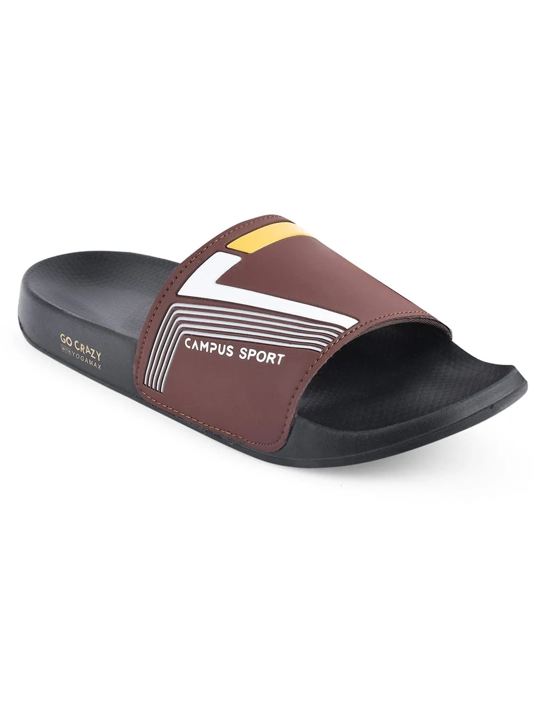 SL-432 Brown Men's Slides sold by Campus Shoes