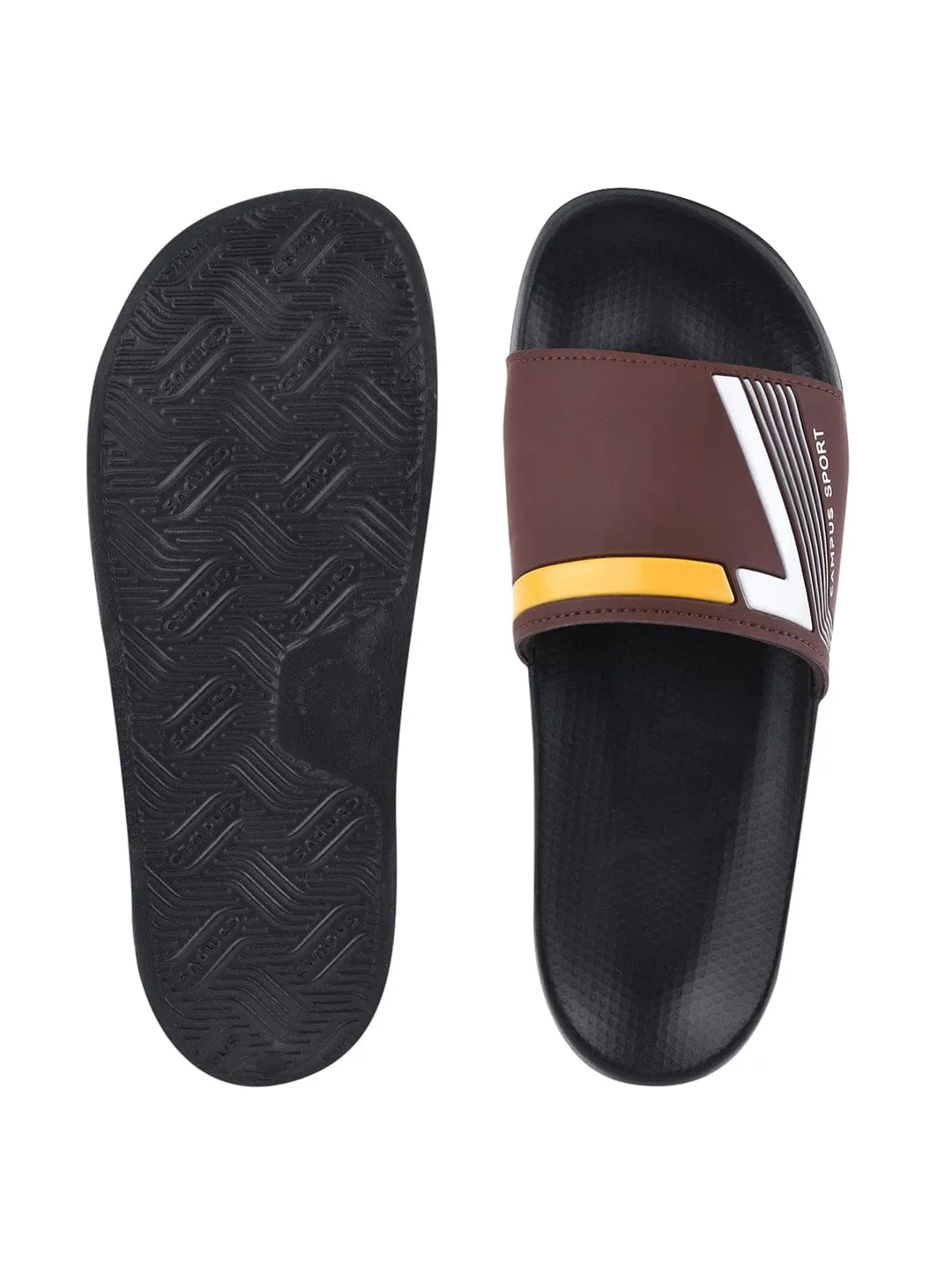 SL-432 Brown Men's Slides sold by Campus Shoes product image thumbnail 4