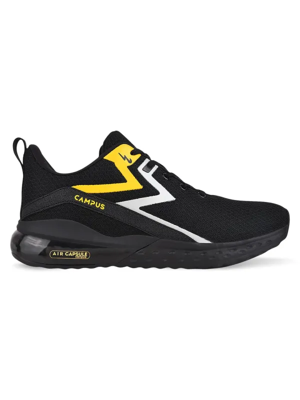 ZINC Black Men's Running Shoes sold by Campus Shoes