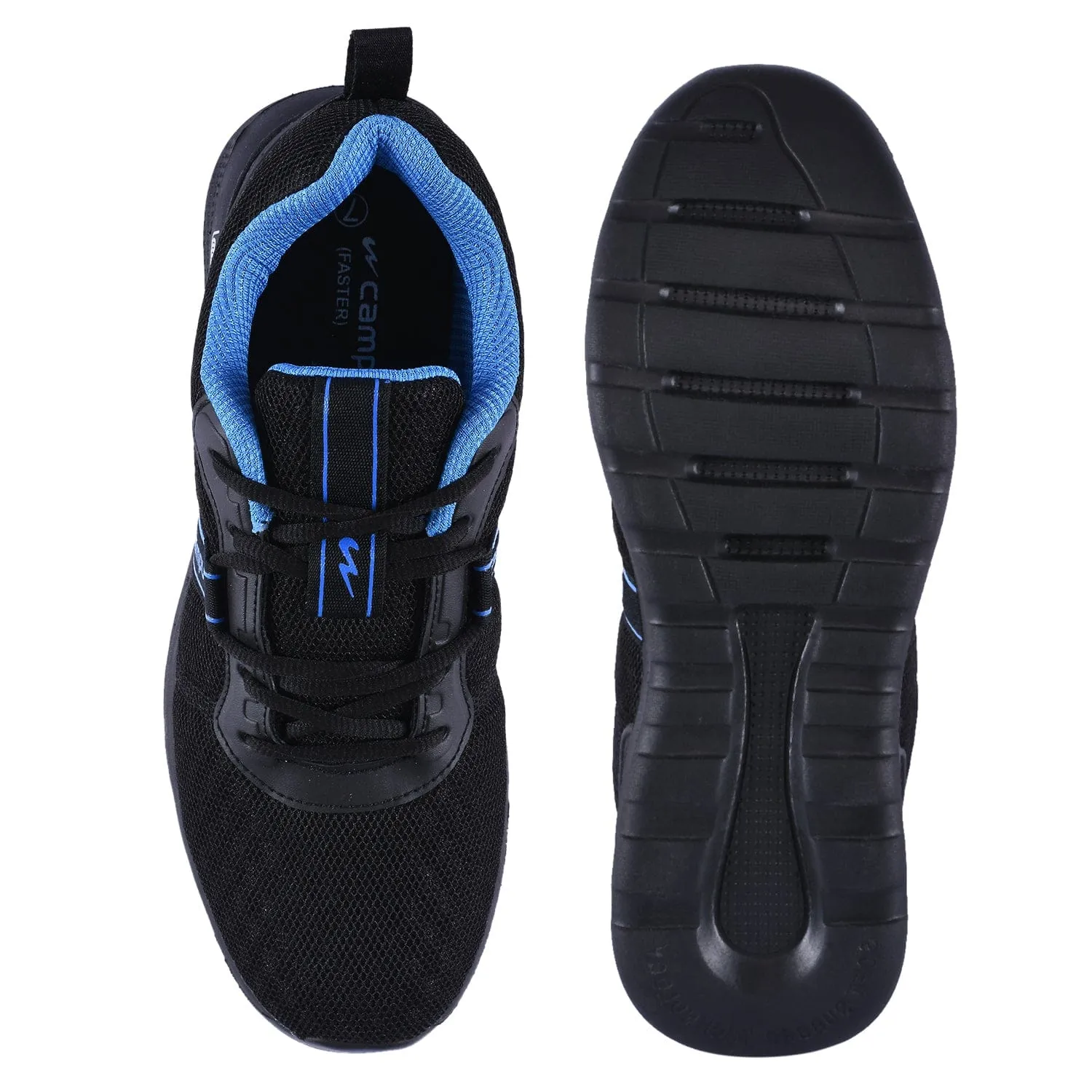 FASTER Black Men's Running Shoes sold by Campus Shoes product image thumbnail 4