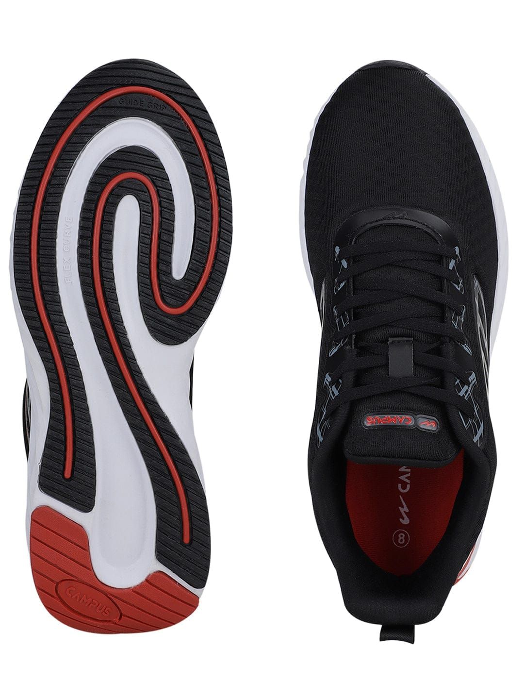 RAW Black Men's Running Shoes sold by Campus Shoes product image thumbnail 4