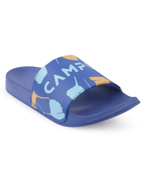 SL-433 Blue Men's Slides sold by Campus Shoes