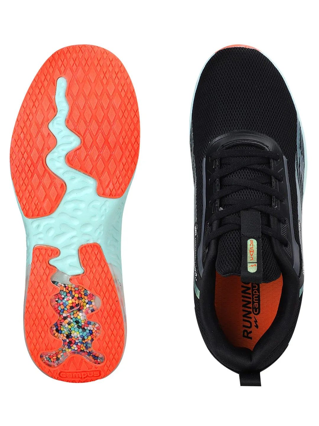 FIRST Black Men's Running Shoes sold by Campus Shoes product image thumbnail 4