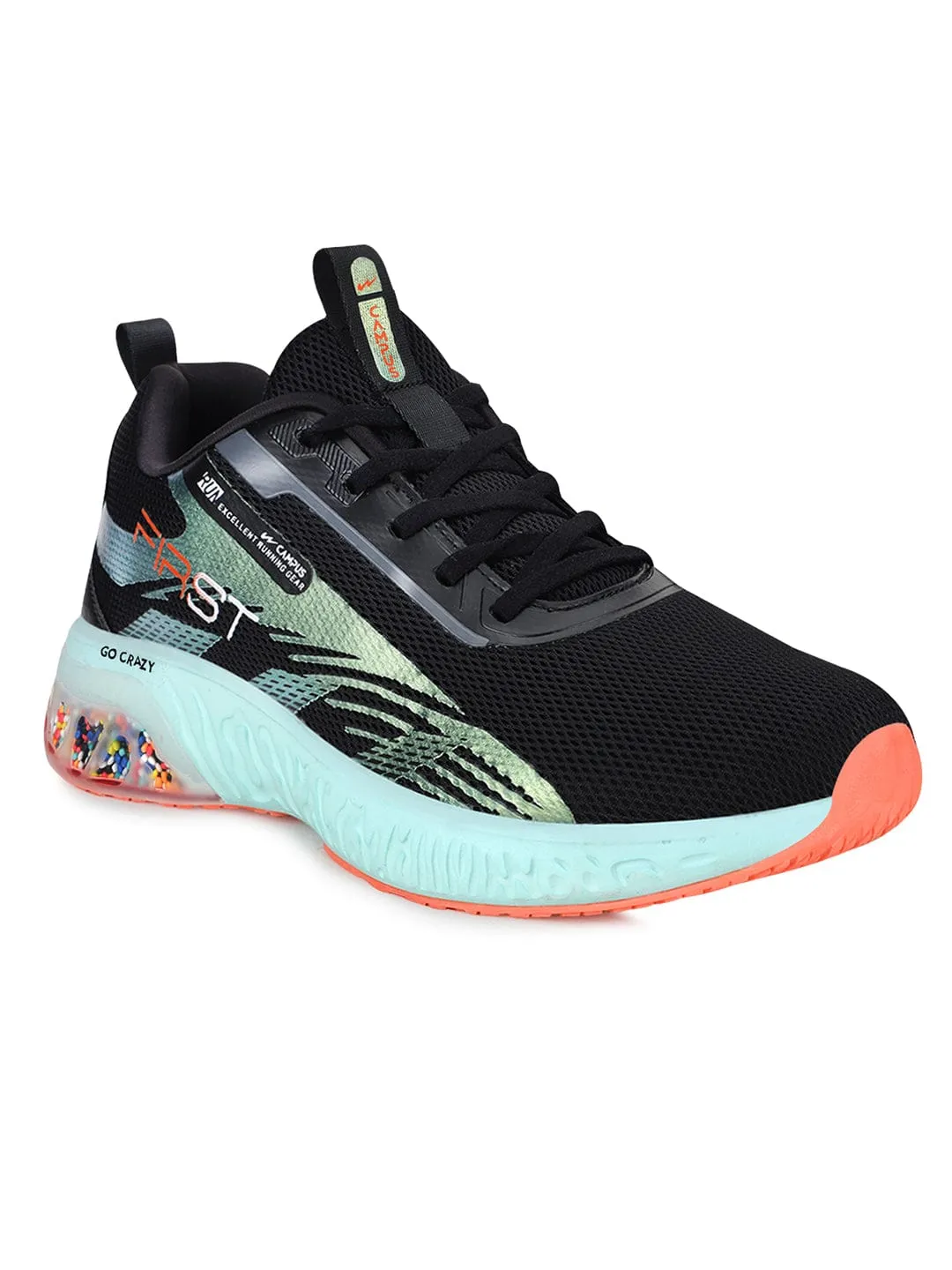 FIRST Black Men's Running Shoes sold by Campus Shoes product image thumbnail 2