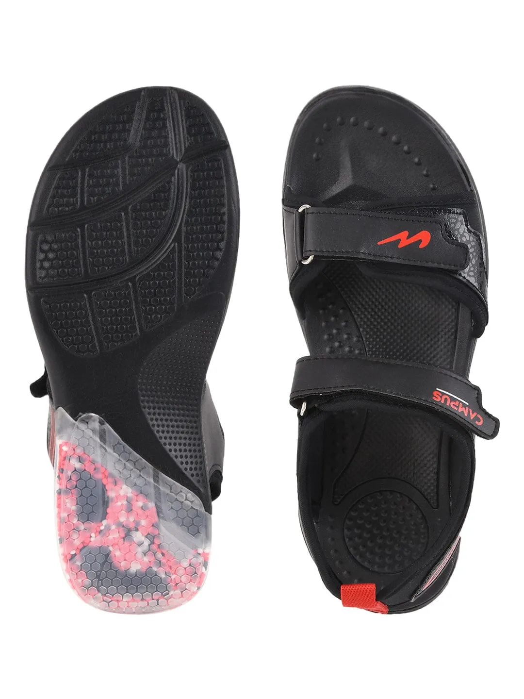 GC-22118 Black Men's Sandals sold by Campus Shoes product image thumbnail 4