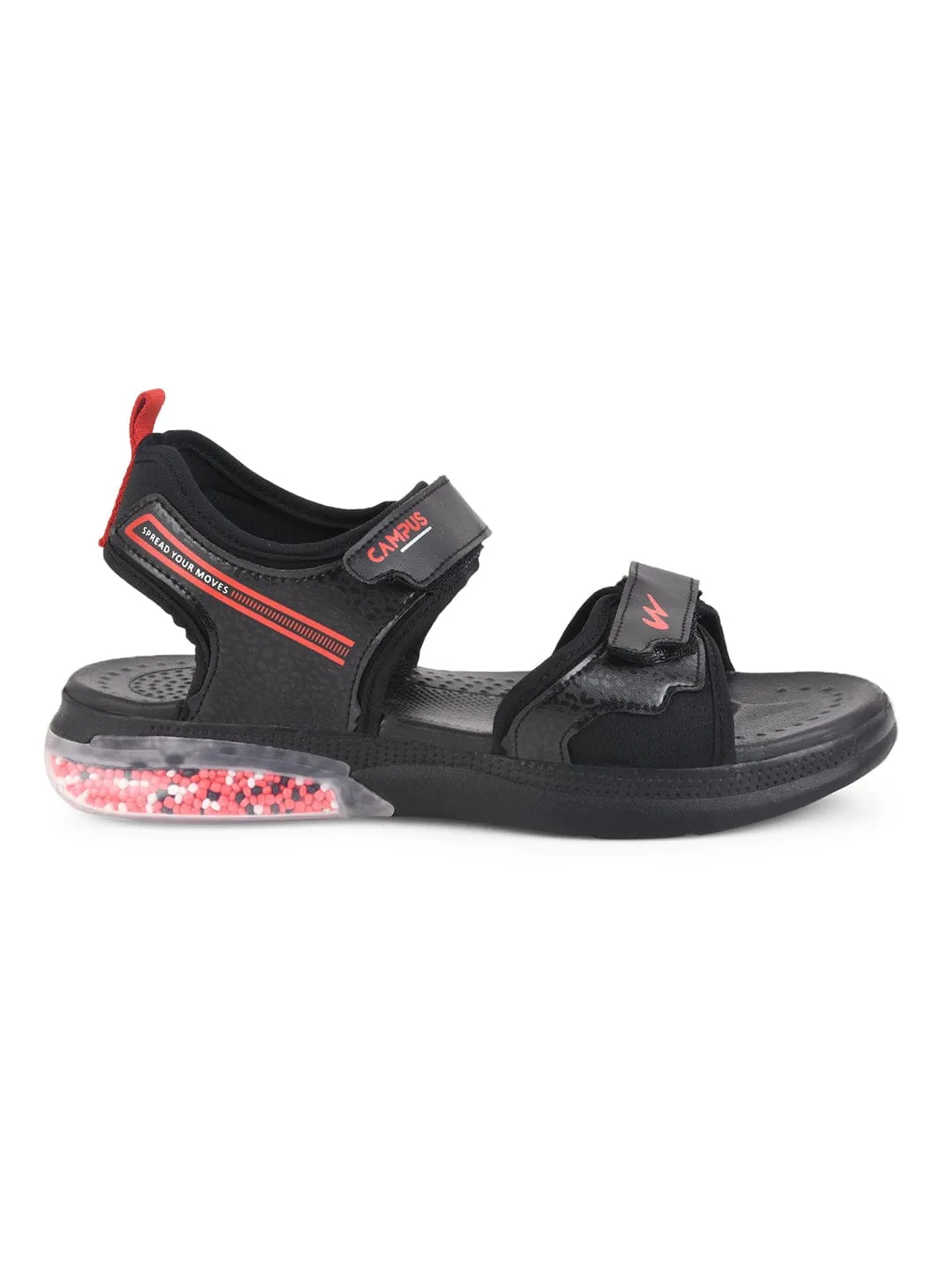 GC-22118 Black Men's Sandals sold by Campus Shoes