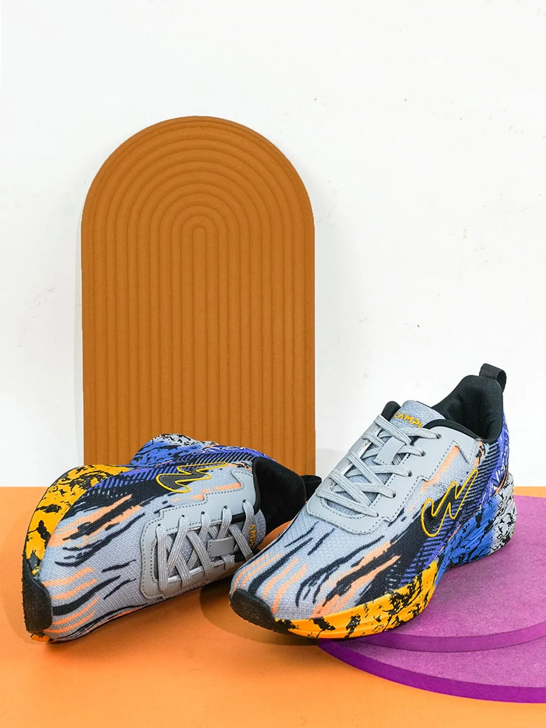 CAMP SHIMMER Grey Women's Sneakers sold by Campus Shoes product image thumbnail 5