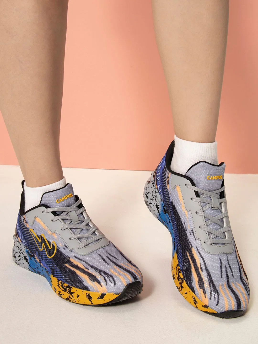 CAMP SHIMMER Grey Women's Sneakers sold by Campus Shoes product image thumbnail 4