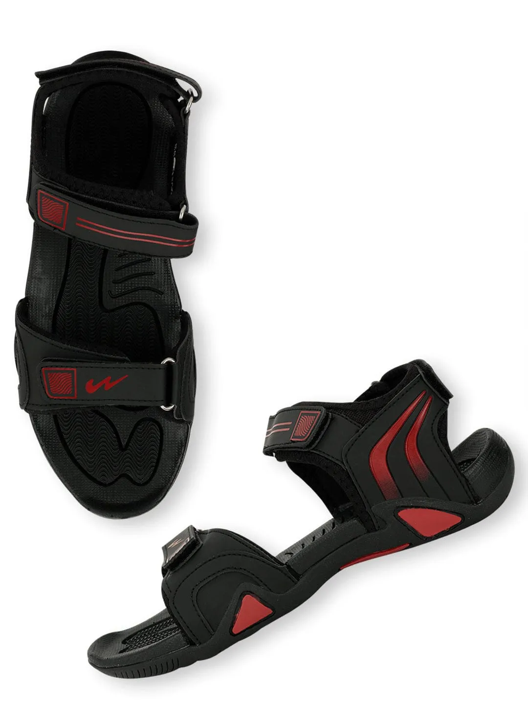 3K-911 Black Men's Sports Sandals sold by Campus Shoes product image thumbnail 2