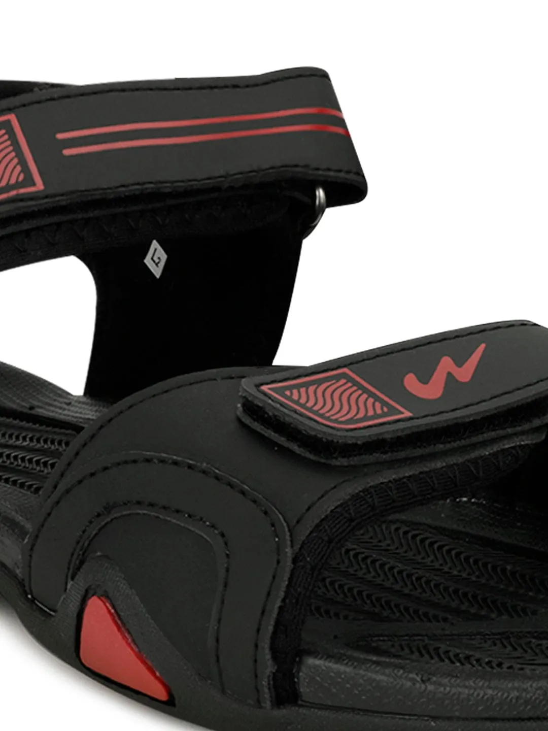 3K-911 Black Men's Sports Sandals sold by Campus Shoes product image thumbnail 5