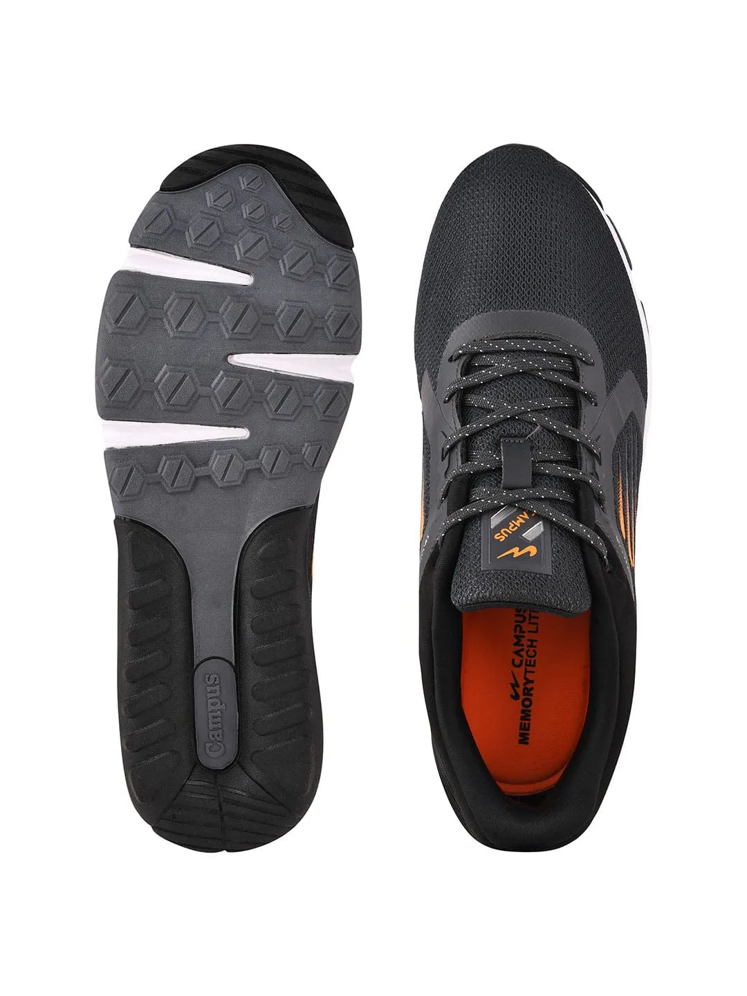 TORMENTOR Grey Men's Running Shoes sold by Campus Shoes product image thumbnail 4