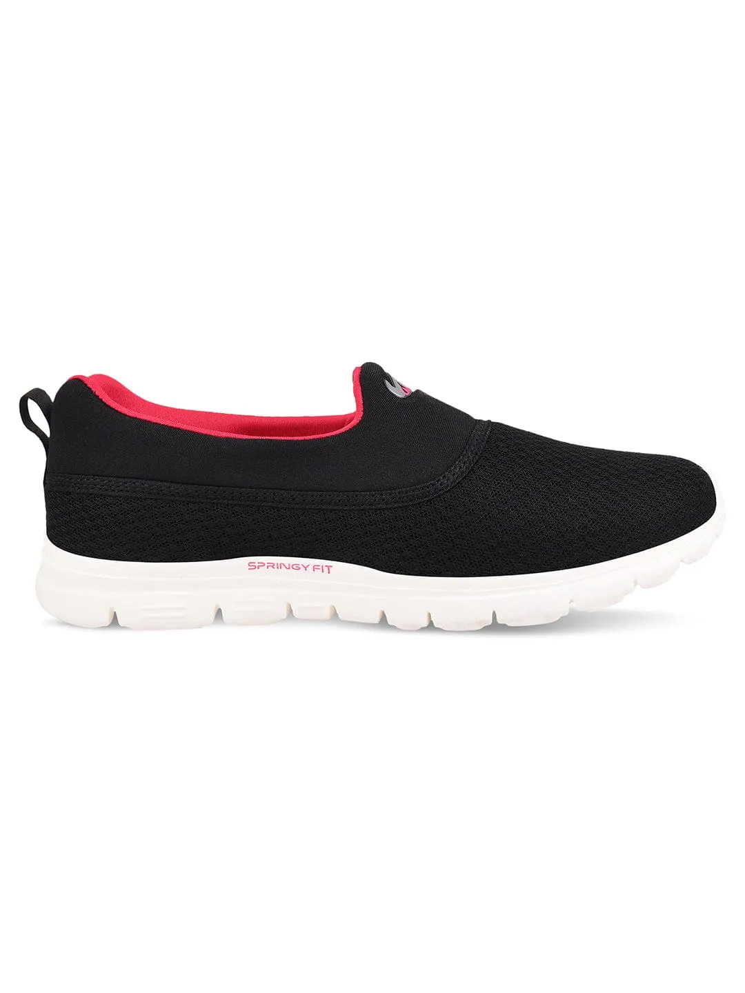 SILICO Black Women's Slip-ons sold by Campus Shoes