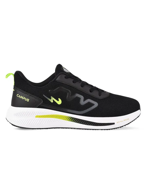 BREAK  Black Men's Running Shoes made by Campus Shoes