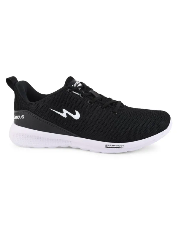 CRUNCH Black Men's Running Shoes sold by Campus Shoes