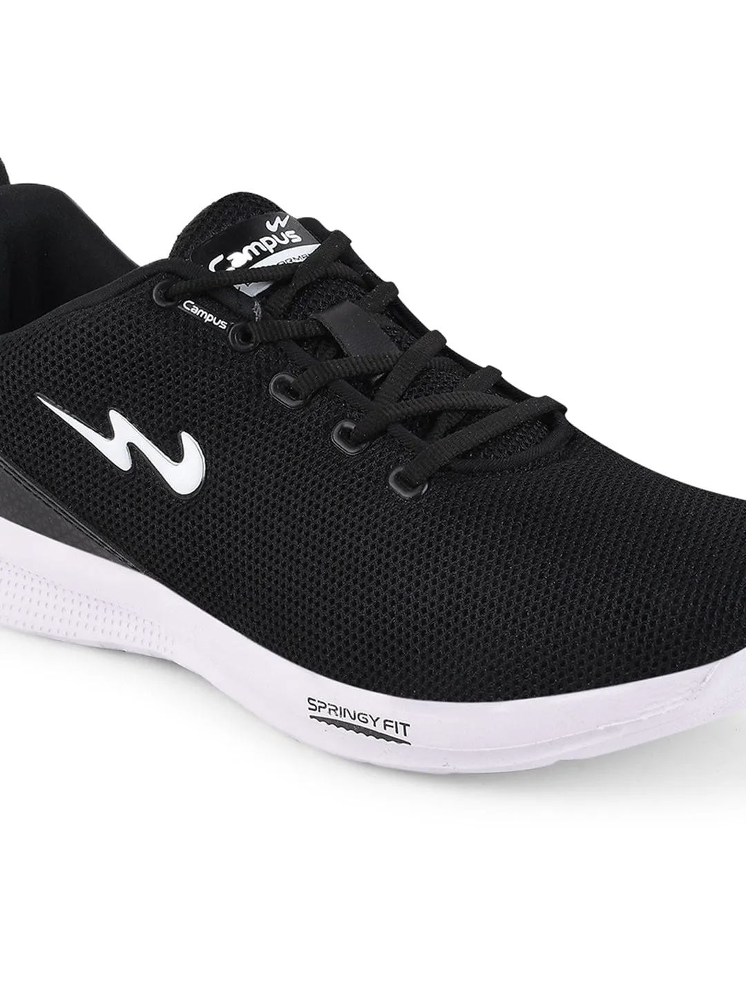 CRUNCH Black Men's Running Shoes sold by Campus Shoes product image thumbnail 5