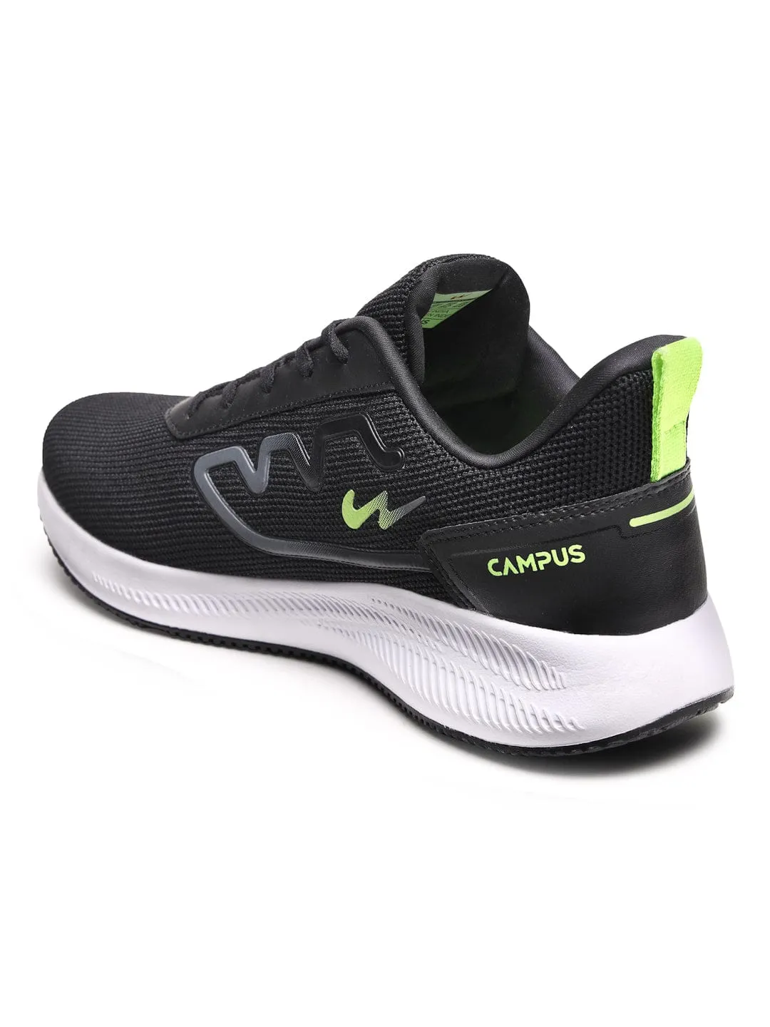 RAKE Black Men's Running Shoes sold by Campus Shoes product image thumbnail 3