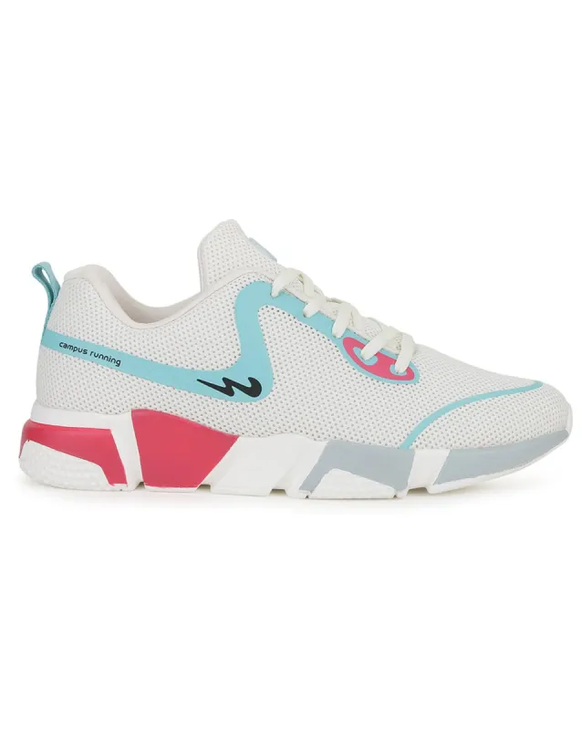 STACY Off White Women's Running Shoes sold by Campus Shoes
