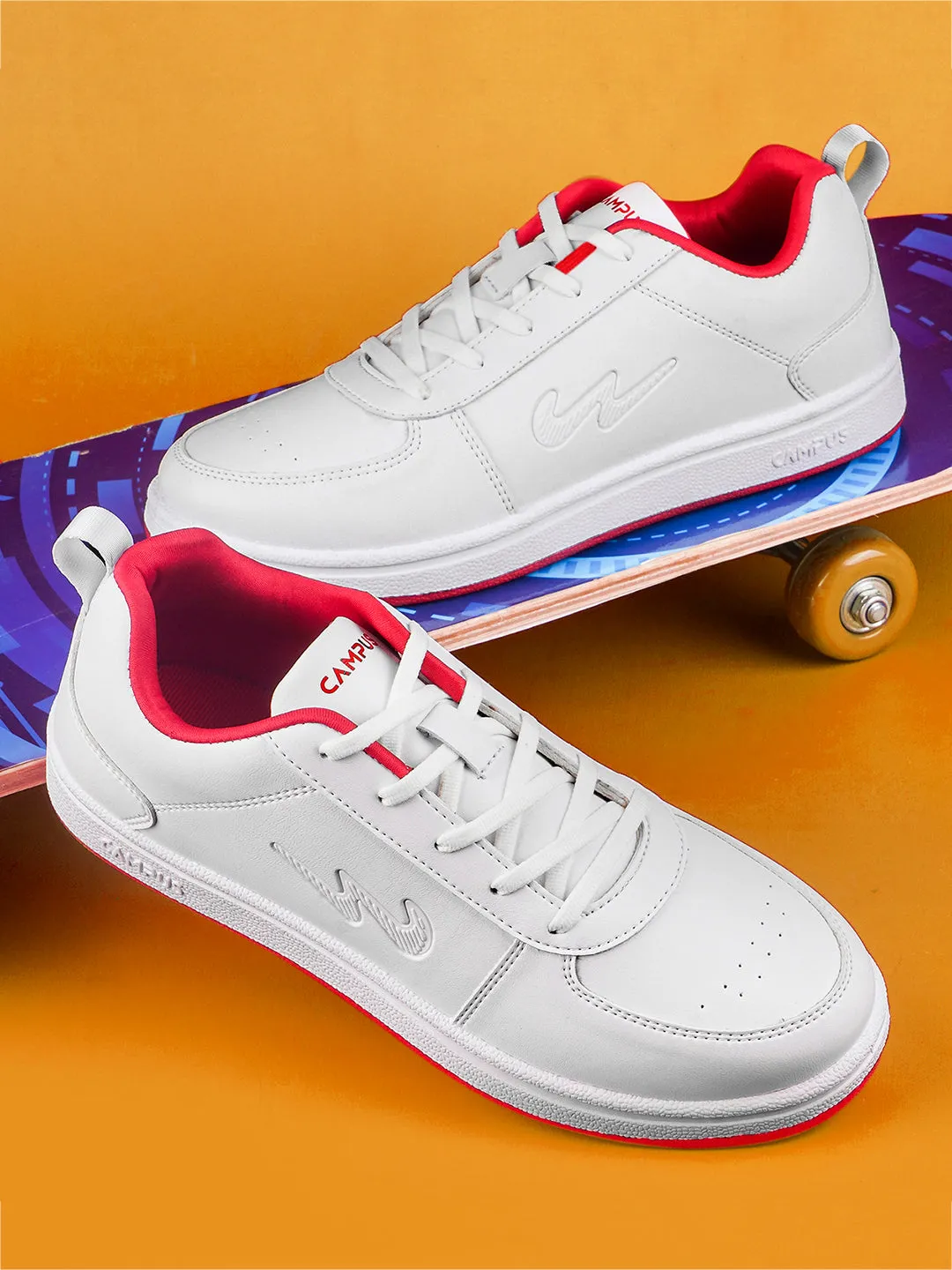 OG-D4 White Men's Sneakers sold by Campus Shoes product image thumbnail 5