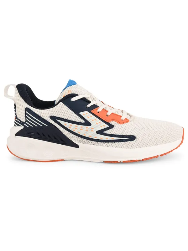 MOXIE Off White Men's Running Shoes sold by Campus Shoes