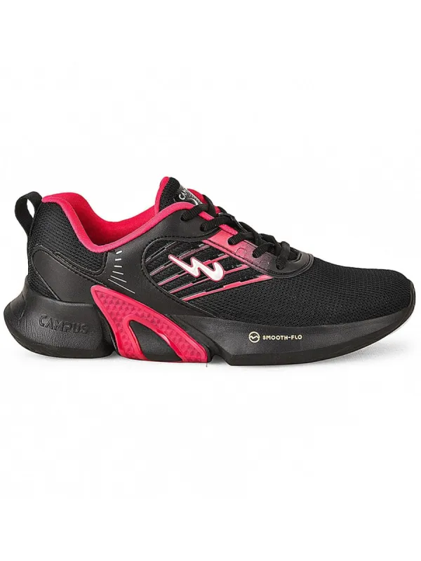 CAMP SUNSET Black Women's Running Shoes sold by Campus Shoes
