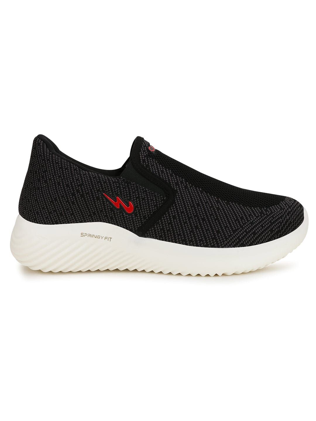 WAVE-6 Black Men's Casual Shoes sold by Campus Shoes