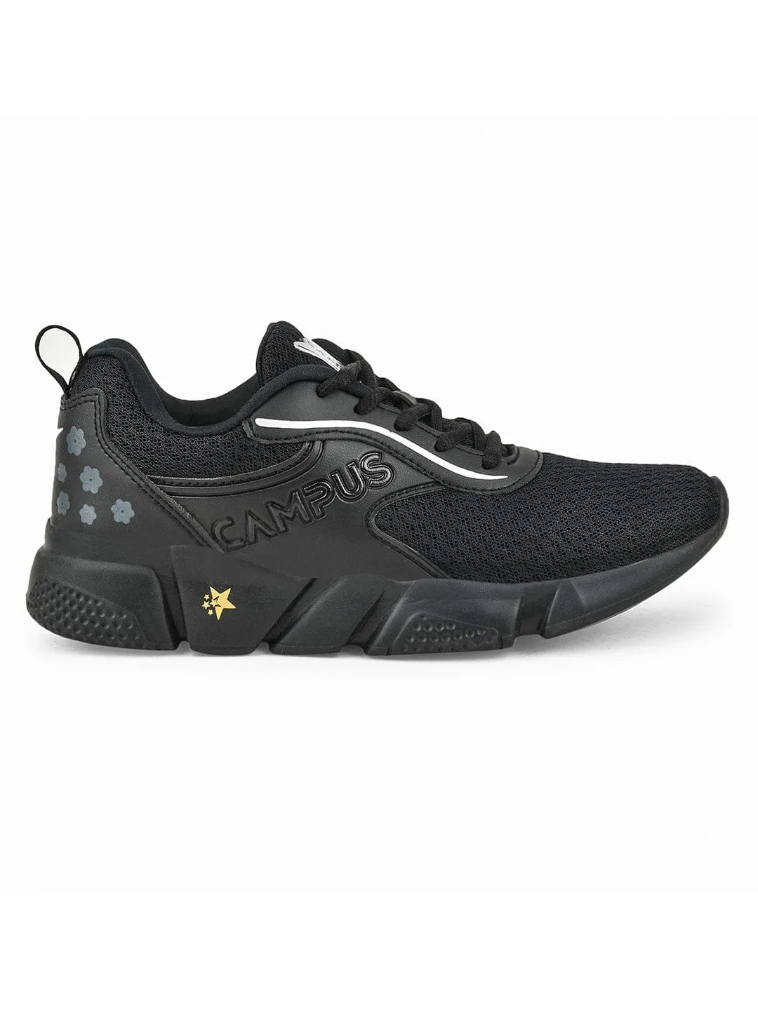 CAMP FLOR Black Women's Sneakers sold by Campus Shoes