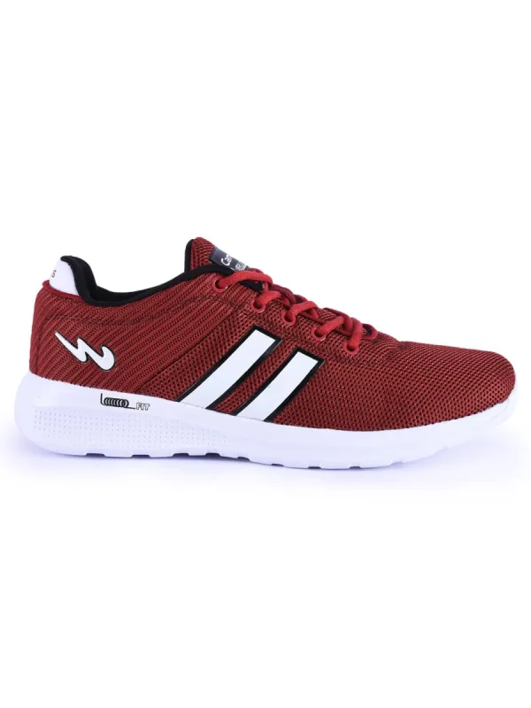 FIO Burgundy Men's Running Shoes sold by Campus Shoes