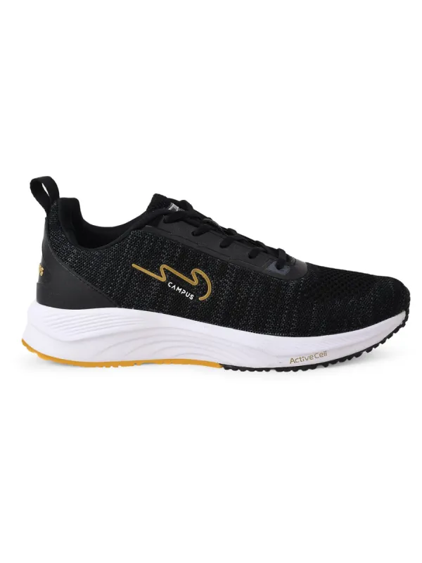 CAMP ZANE Black Men's Running Shoes sold by Campus Shoes